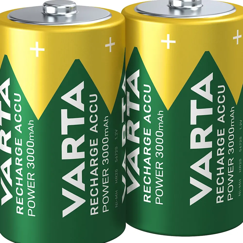Varta Pile D|Pile Rechargeable-Pile rechargeable Ni-MH D (LR20) , lot de 2