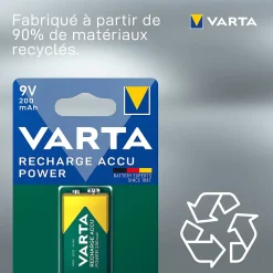 Varta Pile Rechargeable-Pile rechargeable Ni-MH 9V (PP3)