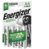 Energizer 4 Piles AA LR6 rechargeables accu Power Plus