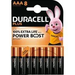 Duracell Pile Aaa|Pile Alcaline-Piles alcaline AAA LR3 Plus Powerboost - lot de 8