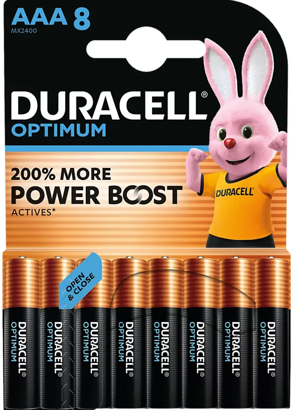 Duracell Pile Aaa-Piles alcaline AAA LR3 Optimum - lot de 8