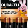 Duracell Piles alcaline AA LR6 Plus Powerboost - lot de 4
