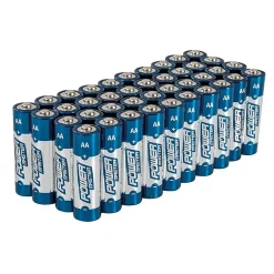 PowerMaster Piles Alcalines Super LR6 AA - Lot de 40 Pcs - Énergie Fiable et Durable -