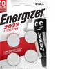 Energizer 4 Piles bouton au lithium 2032 3V