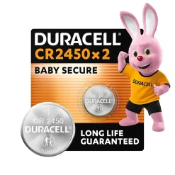 Duracell Pile Lithium-2 piles bouton CR 2450 - - 3V