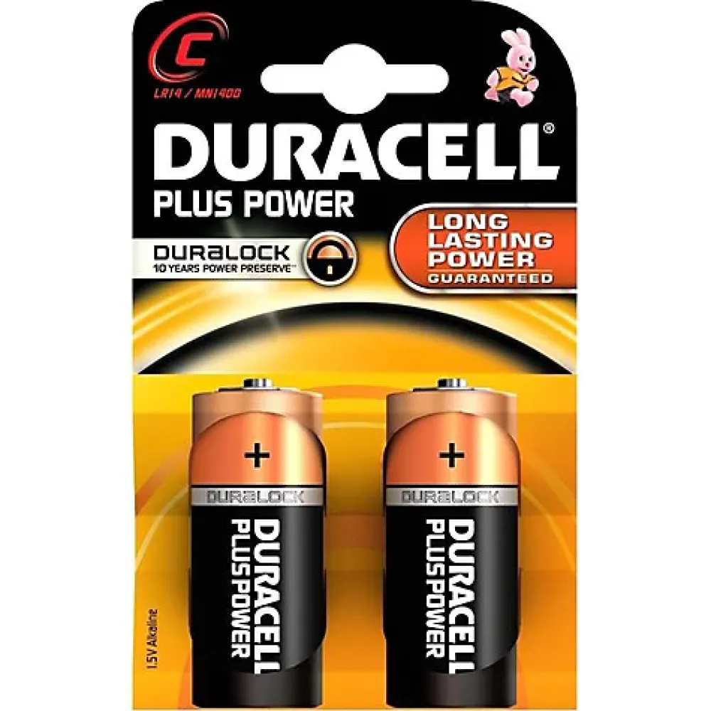 Duracell 2 Piles MN1400-C LR14 - Pile longue durée