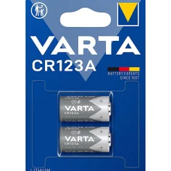 Varta Piles lihium 3V CR123A (Lot de 2)