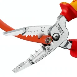 D44 Pince À Dénuder-Pince électrique 5 en 1 métrique KINPEX 13 76 200 ME, dénudage coupe torsion