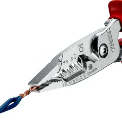 D44 Pince À Dénuder-Pince électrique 5 en 1 métrique KINPEX 13 76 200 ME, dénudage coupe torsion