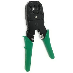 Velamp Testeur De Tension-Pince à sertir 3 en 1. Pour connecteurs RJ45, RJ11, RJ12. Vert