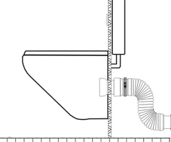 Ceta Tube Et Raccord Pehd-Pipe souple extensible MULTIBATI - Extensibilité: 320-670 mm - diam : canalisation 100-110 mm