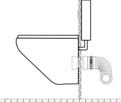 Ceta Tube Et Raccord Pehd-Pipe souple extensible MULTIBATI - Extensibilité: 320-670 mm - diam : canalisation 100-110 mm