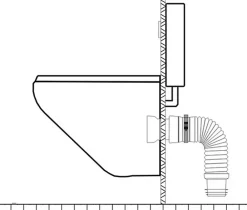 Ceta Tube Et Raccord Pehd-Pipe souple extensible MULTIBATI - Extensibilité: 320-670 mm - diam : canalisation 100-110 mm