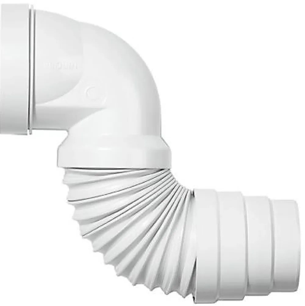 Wirquin Pipe WC flexible coudée extensible 230 à 390 mm