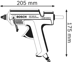 Bosch Pistolet À Colle-Pistolet à colle GKP 200 CE Professional - 0601950703, 500 W, câble amovible 3,5 m