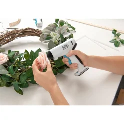 Black+Decker Pistolet À Colle-Pistolet À Colle Sans Fil 3,6V - BCGL115-XJ - Avec 20 Sticks De Colle