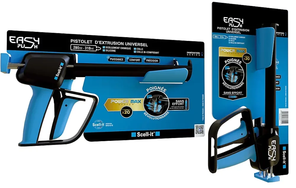 Scell-It Pistolet manuel professionnel pour cartouche Easypush 280/310 ml