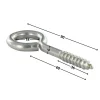 Vis Express Piton Bois 6X60 Filetée sur 36 Longueur total 90 Oeil 18 Inox A2 - 1 pièce