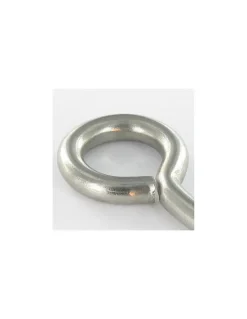 Vis Express Piton Bois 6X60 Filetée sur 36 Longueur total 90 Oeil 18 Inox A2 - 1 pièce