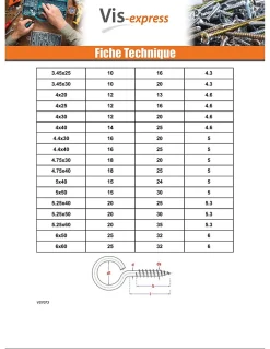 Vis Express Piton À Visser-Piton Bois 3.5X20 Oeil 10 Acier zingué - 30 pièces
