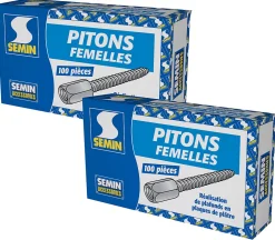 Semin Pitons Femelles , Boite de 100 (lot de 2)