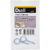Diall Piton À Visser-Piton à vis en acier zingué 38x14 mm - 2 pièces
