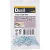 Diall Piton À Visser-Piton à vis en acier zingué 35x16 mm - 20 pièces