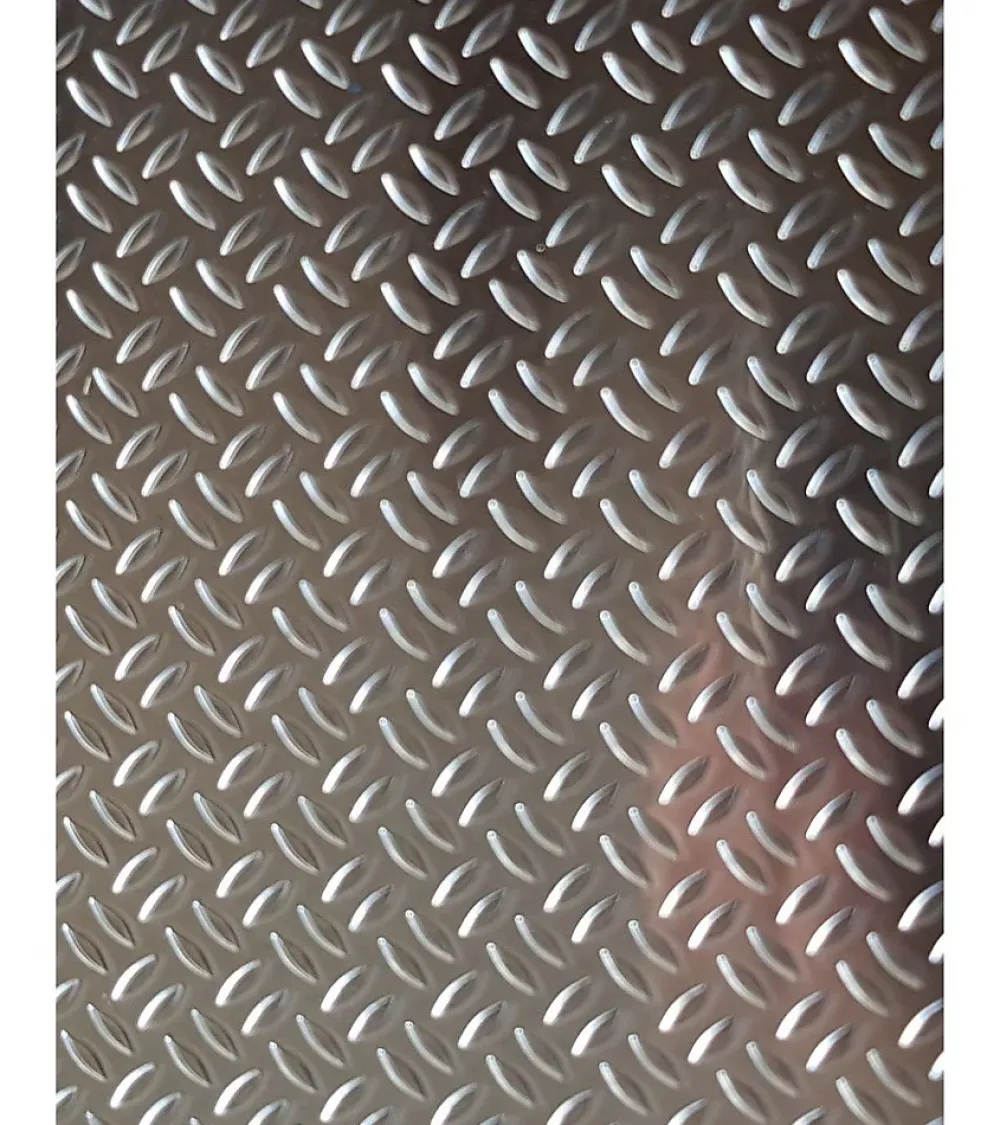 Alucouleur Plaque Aluminium Grain de riz, ép. 1/2mm, Hauteur 45cm x Largeur 20cm