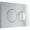 Vente-unique Mécanisme De Chasse D'Eau-Plaque de commande pour WC avec double touche - Chrome - OPULUS