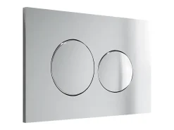 Vente-unique Mécanisme De Chasse D'Eau-Plaque de commande pour WC avec double touche - Chrome - OPULUS