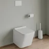 Vente-unique Plaque de commande pour WC avec double touche - Blanche - OPULUS