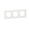 Legrand Plaque De Finition Pour Interrupteur Et Prise À Composer-Plaque de finition blanche triple Dooxie