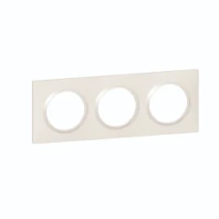 Legrand Plaque De Finition Pour Interrupteur Et Prise À Composer-Plaque de finition blanche triple Dooxie