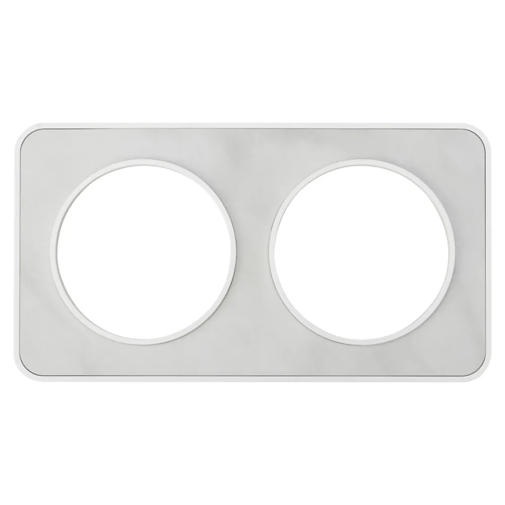 Jacobsen Plaque de finition double Espen marbré blanc à assembler