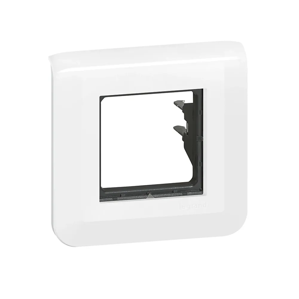 Legrand Plaque de finition 2 modules Mosaïc 0 994 71 coloris blanc l.82 x P.9 x H.82 mm
