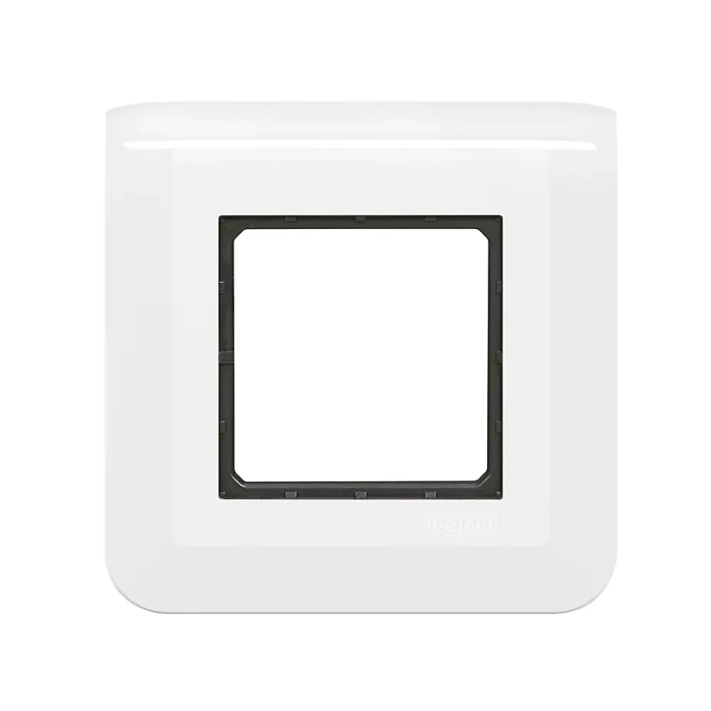 Legrand Plaque de finition 2 modules Mosaïc 0 994 71 coloris blanc l.82 x P.9 x H.82 mm