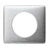 Legrand Plaque de finition 1 poste Céliane 0 998 65 coloris aluminium l.90 x P.9 x H.82 mm