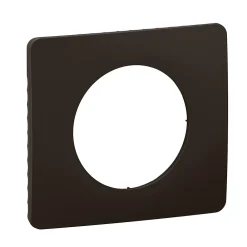 Legrand Plaque de finition 1 poste Céliane CP0121 coloris noir mat l.90 x P.9 x H.82 mm