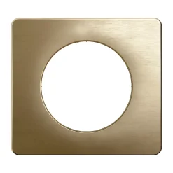Legrand Plaque De Finition Pour Interrupteur Et Prise À Composer-Plaque de finition 1 poste Céliane CP1621 coloris bronze satiné l.90 x P.9 x H.82 mm