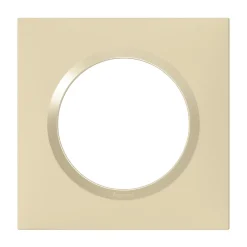 Legrand Plaque De Finition Pour Interrupteur Et Prise À Composer-Plaque de finition 1 poste Dooxie 6 008 11 coloris dune mat avec bague dune brillante l.87 x P.10 x H.87 mm
