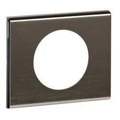 Legrand Plaque De Finition Pour Interrupteur Et Prise À Composer-Plaque de finition 1 poste Céliane 0 690 31 coloris black nickel l.100 x P.8,5 x H.83 mm