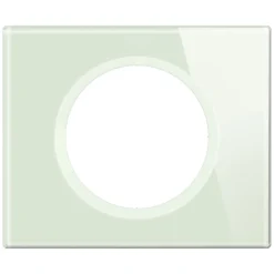 Legrand Plaque De Finition Pour Interrupteur Et Prise À Composer-Plaque de finition 1 poste Céliane 0 693 11 coloris verre kaolin l.100 x P.8,5 x H.82 mm