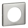 Legrand Plaque de finition 1 poste Céliane 0 988 52 coloris alu snake l.90 x P.8,5 x H.82 mm