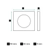 Legrand Plaque de finition 1 poste Céliane CP0521 coloris vert céladon l.90 x P.9 x H.82 mm