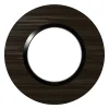 Legrand Plaque de finition 1 poste Dooxie 6 009 79 coloris bois ébène avec bague noire brillante l.100 x P.10 x H.100 mm