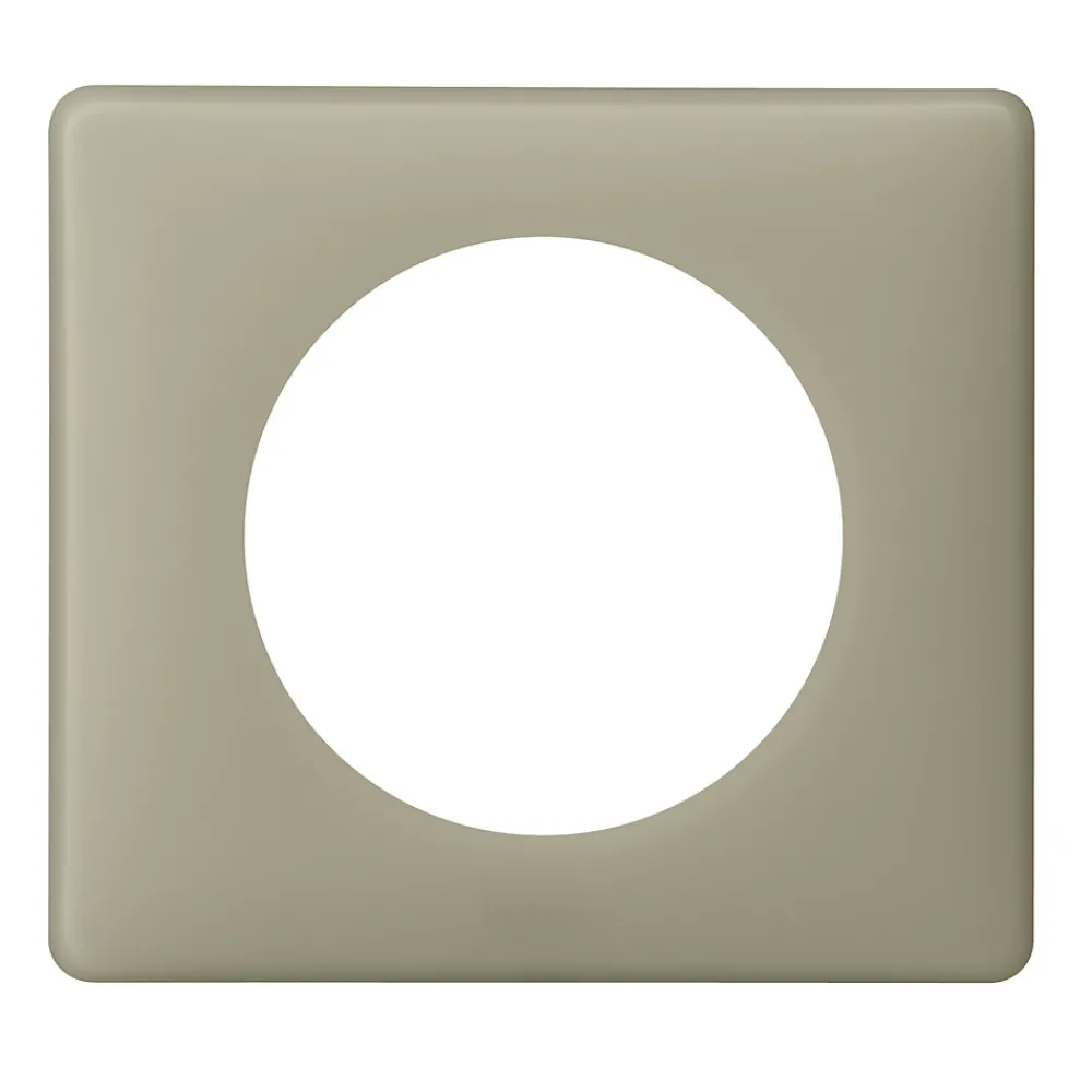 Legrand Plaque De Finition Pour Interrupteur Et Prise À Composer-Plaque de finition 1 poste Céliane 0 988 44 coloris poudré argile l.90 x P.8,5 x H.82 mm