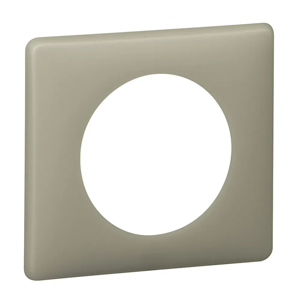 Legrand Plaque De Finition Pour Interrupteur Et Prise À Composer-Plaque de finition 1 poste Céliane 0 988 44 coloris poudré argile l.90 x P.8,5 x H.82 mm
