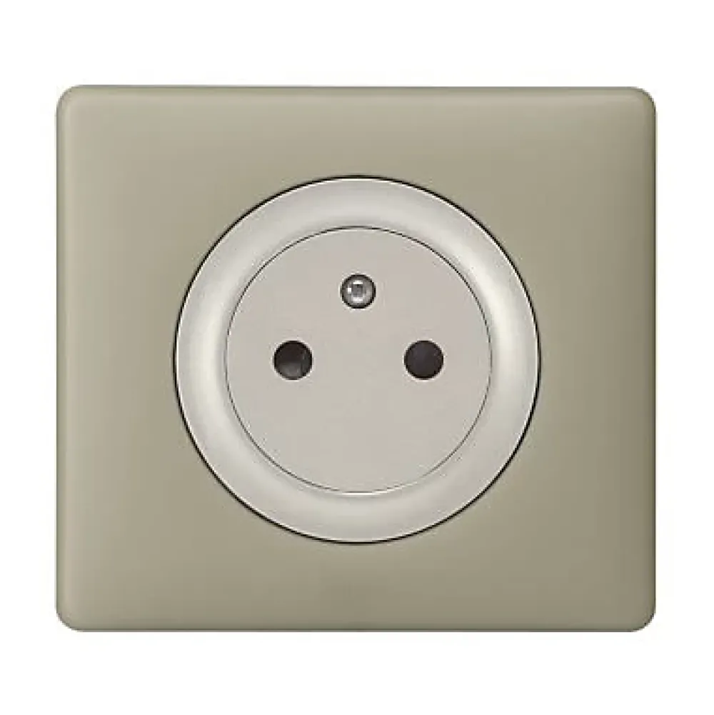 Legrand Plaque De Finition Pour Interrupteur Et Prise À Composer-Plaque de finition 1 poste Céliane 0 988 44 coloris poudré argile l.90 x P.8,5 x H.82 mm