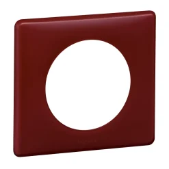 Legrand Plaque de finition 1 poste Céliane 0 988 32 coloris poudré bordeaux l.90 x P.8,5 x H.82 mm