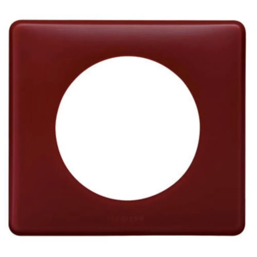 Legrand Plaque de finition 1 poste Céliane 0 988 32 coloris poudré bordeaux l.90 x P.8,5 x H.82 mm